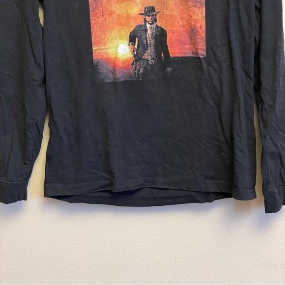 Agary & Easy L Red Dead Redemption long sleeve black western t-shirt - Picture 3 of 7
